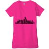 Ladies' Jersey Short-Sleeve Deep V-Neck T-Shirt Thumbnail