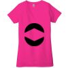 Ladies' Jersey Short-Sleeve Deep V-Neck T-Shirt Thumbnail