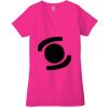 Ladies' Jersey Short-Sleeve Deep V-Neck T-Shirt Thumbnail