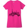 Ladies' Jersey Short-Sleeve Deep V-Neck T-Shirt Thumbnail