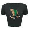 Ladies' Poly-Cotton Crop T-Shirt Thumbnail