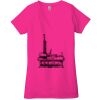 Ladies' Jersey Short-Sleeve Deep V-Neck T-Shirt Thumbnail