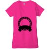 Ladies' Jersey Short-Sleeve Deep V-Neck T-Shirt Thumbnail