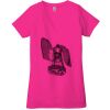 Ladies' Jersey Short-Sleeve Deep V-Neck T-Shirt Thumbnail